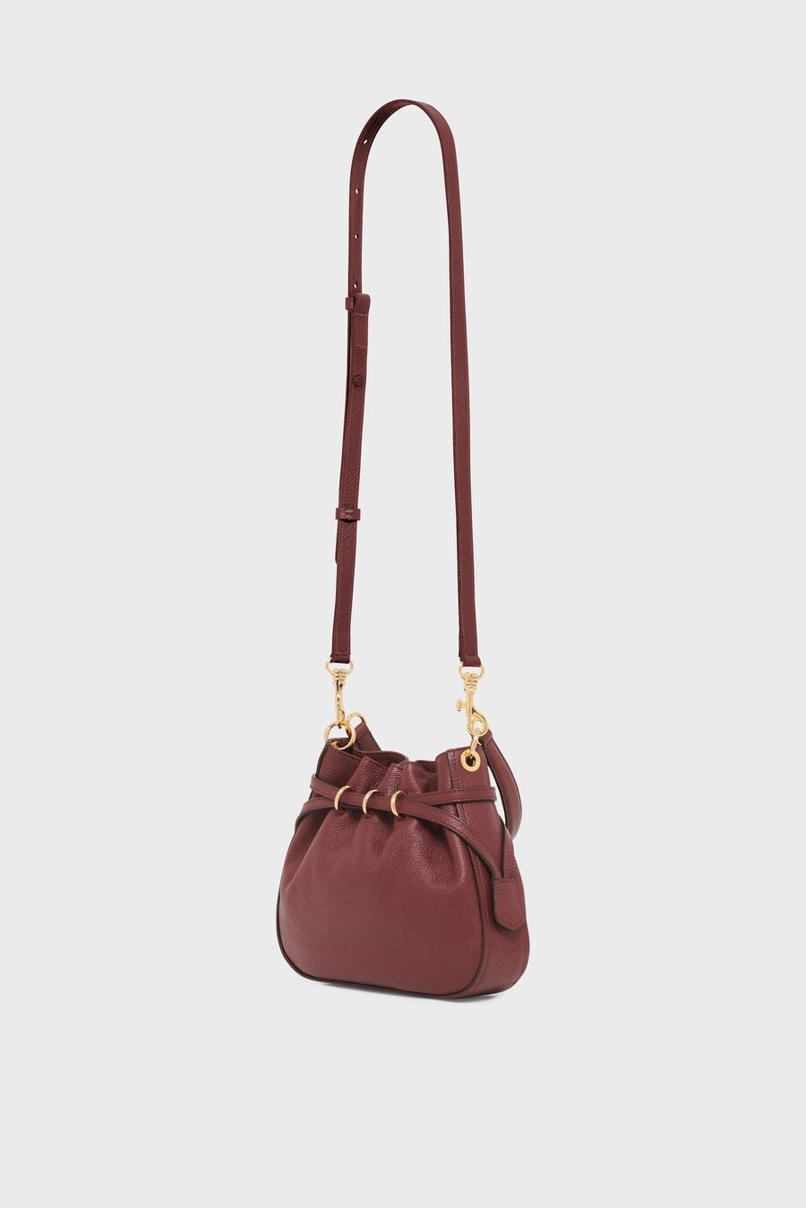 borsa a secchiello in pelle pieno fiore - le mini romy