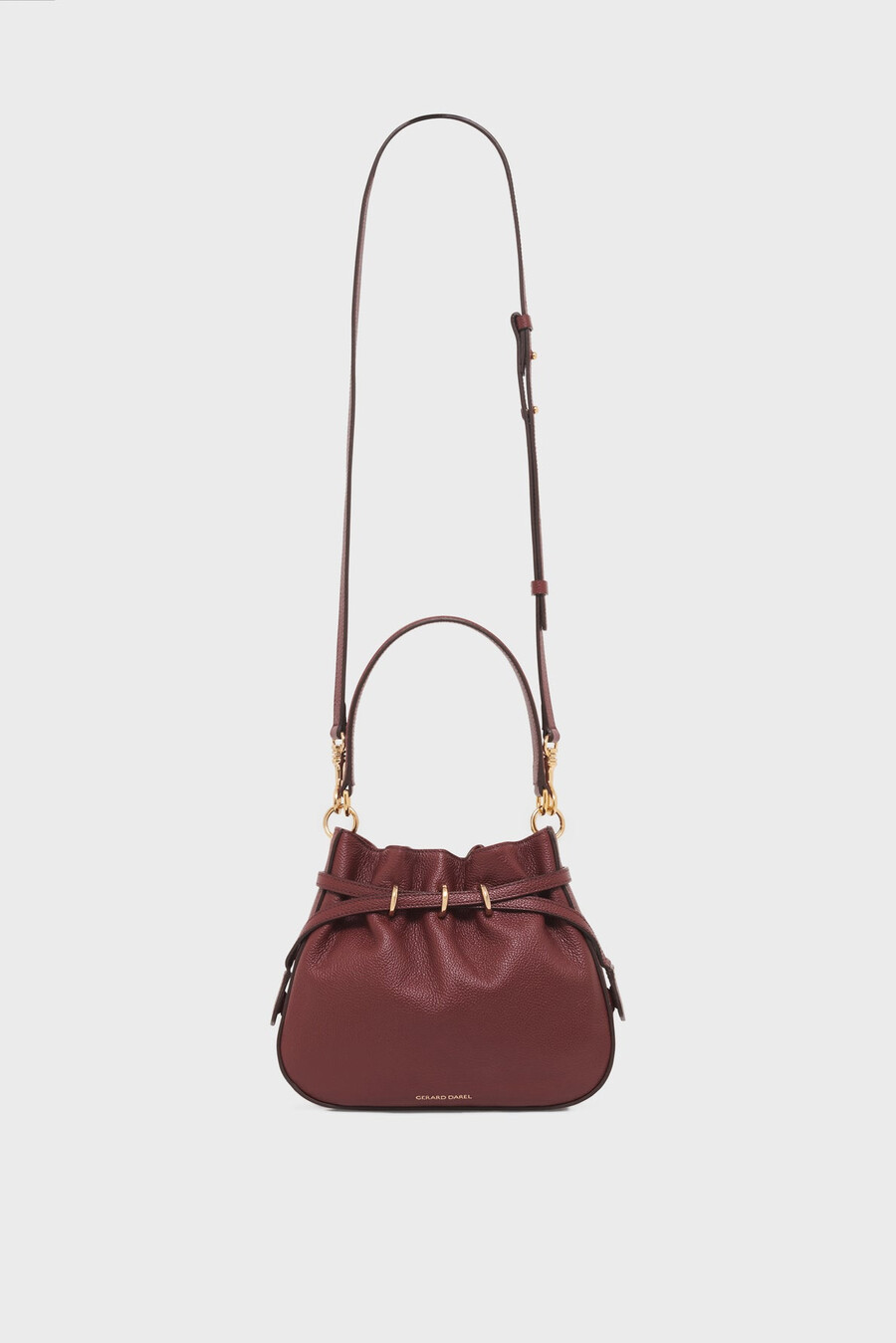 borsa a secchiello in pelle pieno fiore - le mini romy