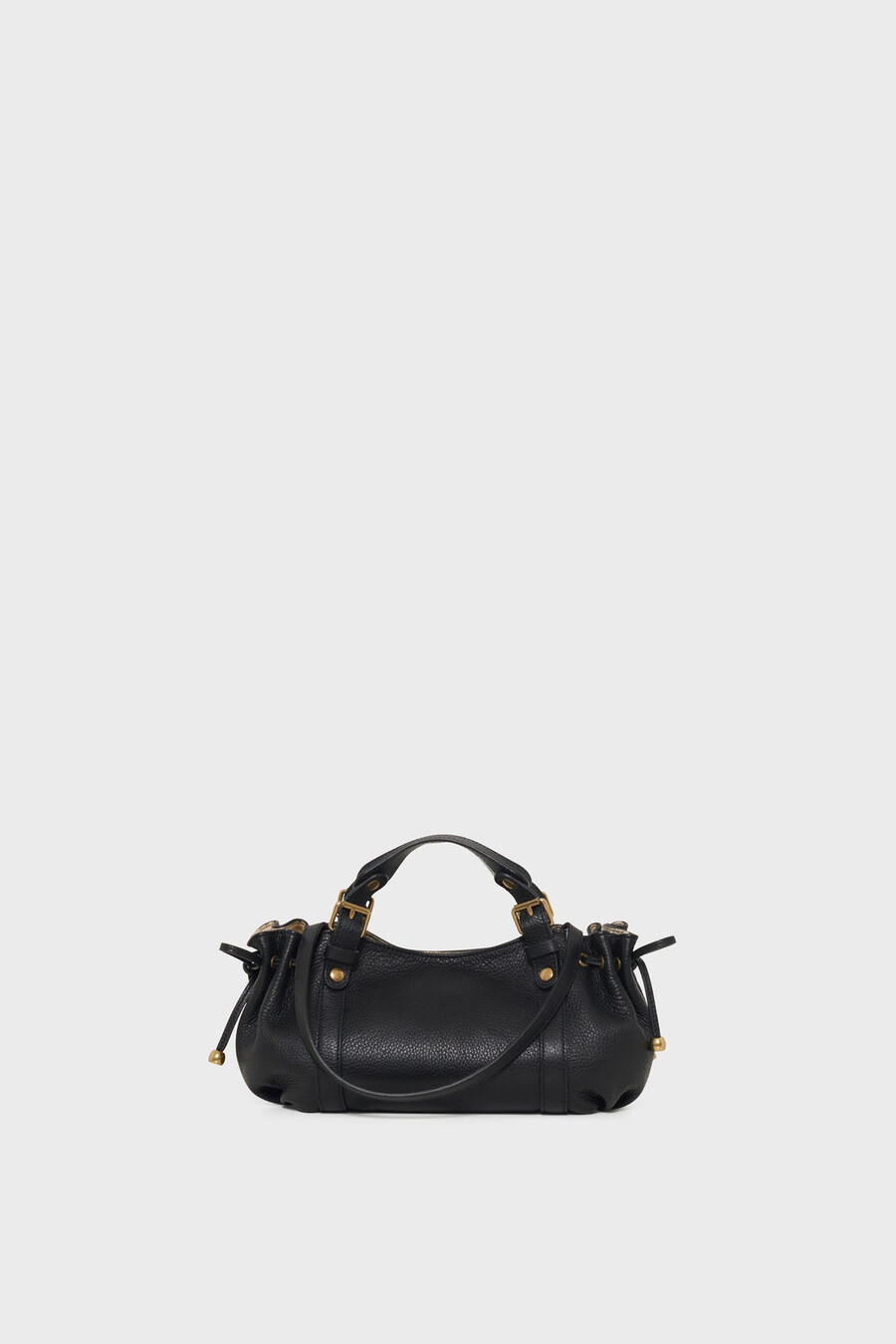mini borsa a mano in pelle martellata con interno metallizzato - 12h
