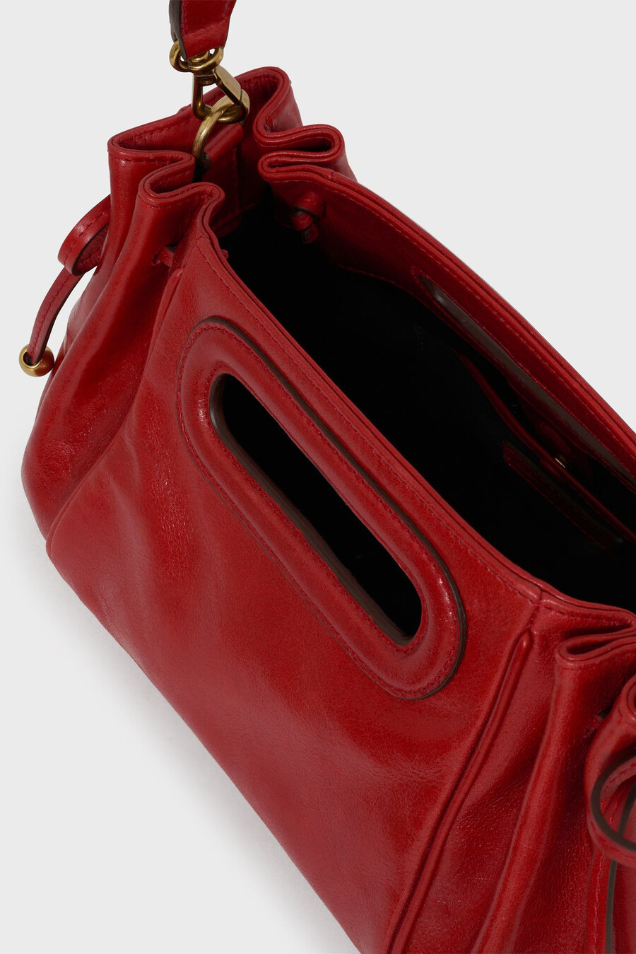 borsa a mano in pelle effetto stropicciato - mini dany