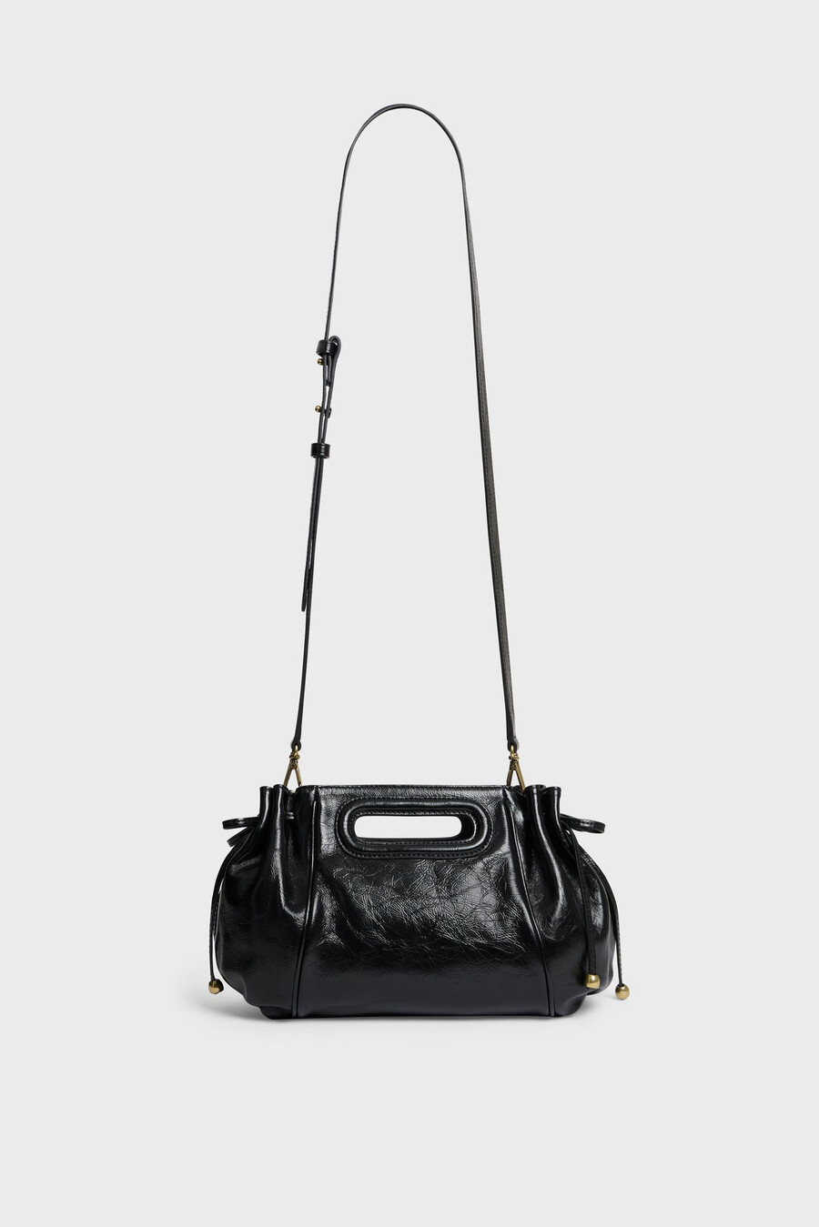 borsa a mano in pelle effetto stropicciato - mini dany