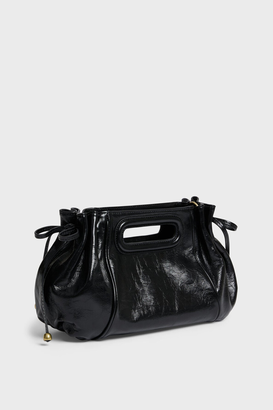borsa a mano in pelle effetto stropicciato - mini dany