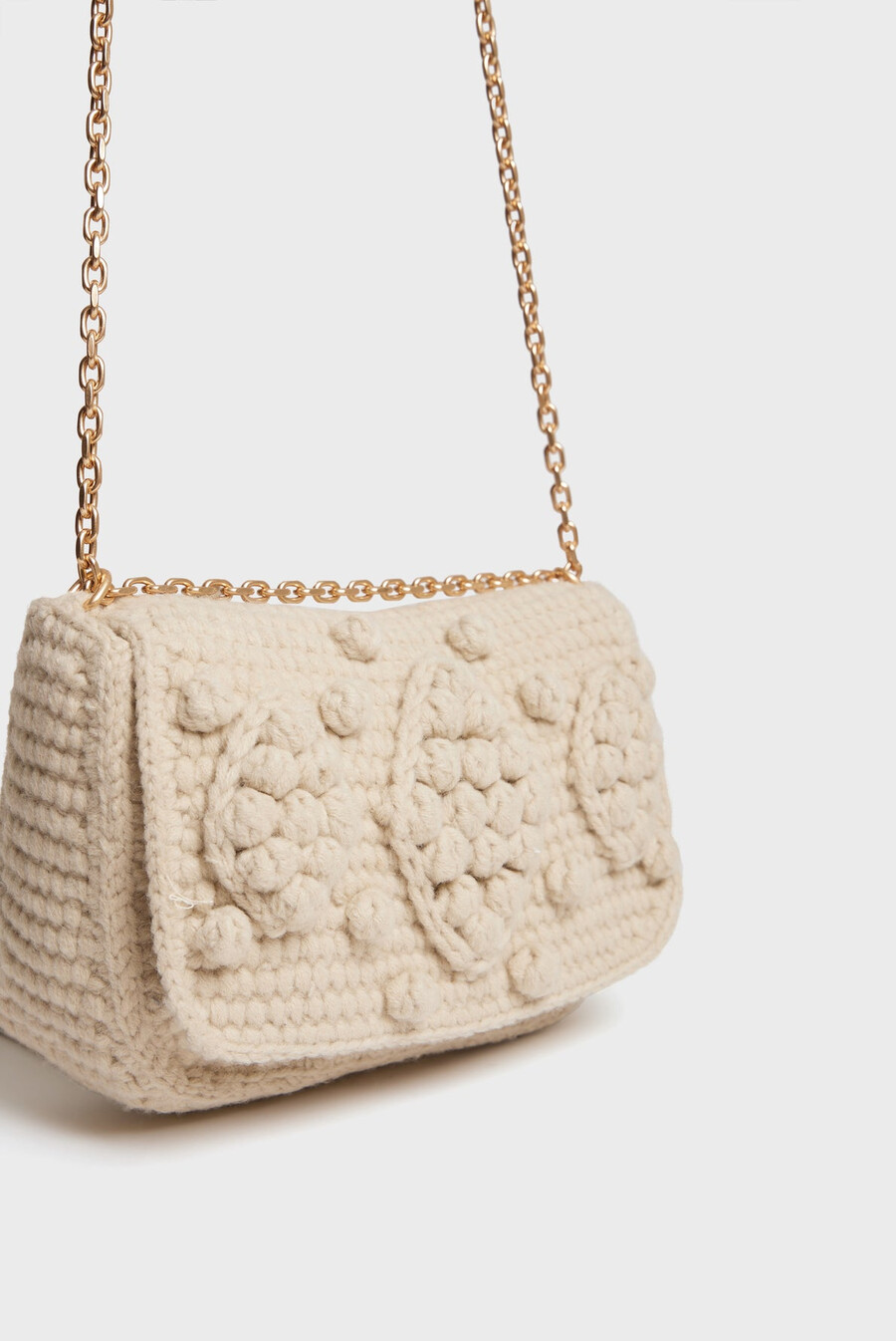borsa a tracolla in lana alluncinetto - archie