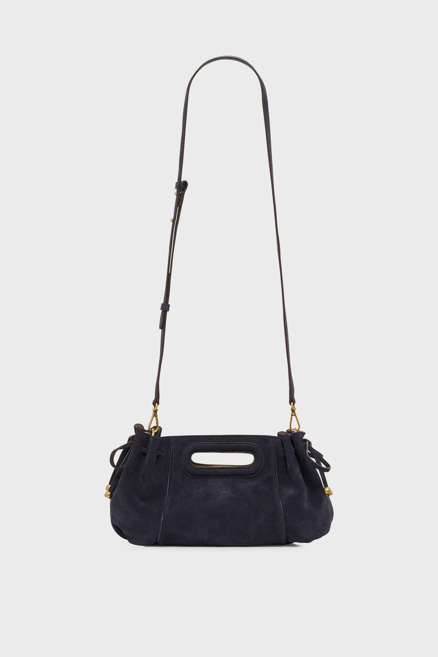 borsa a mano in pelle scamosciata metallizzata allinterno - mini dany
