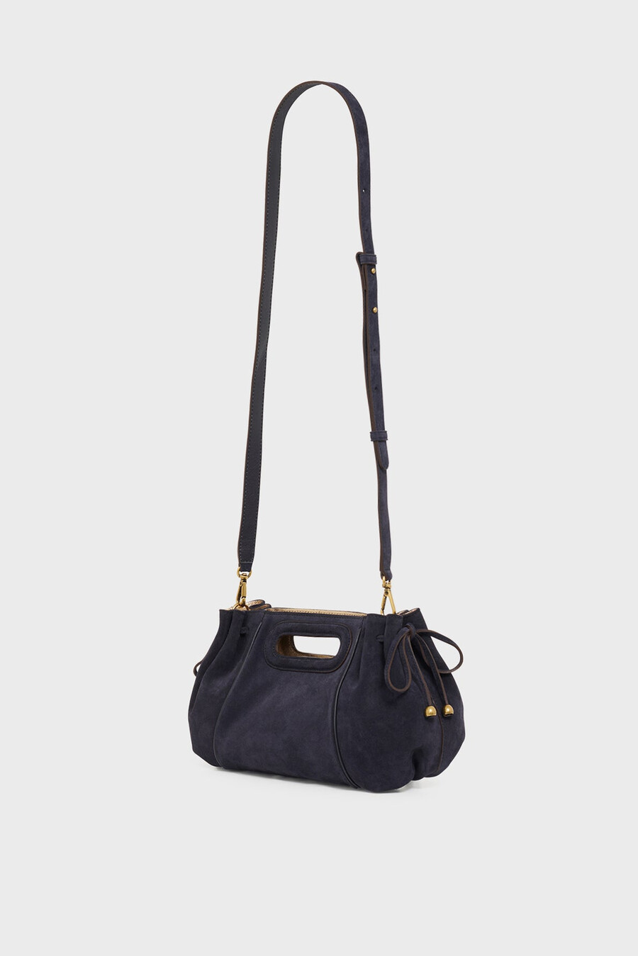 borsa a mano in pelle scamosciata metallizzata allinterno - mini dany