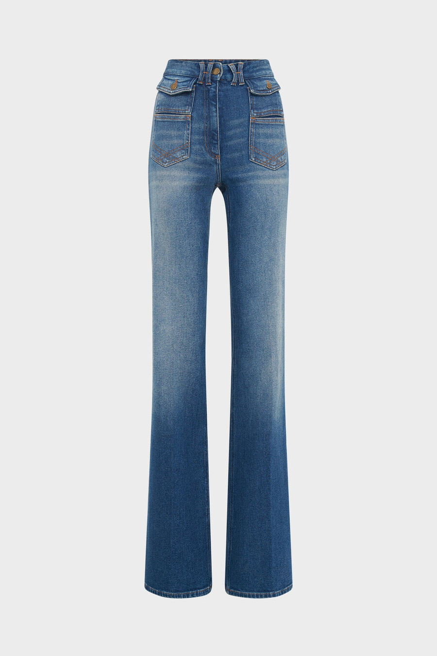jeans svasati in denim grezzo - anna