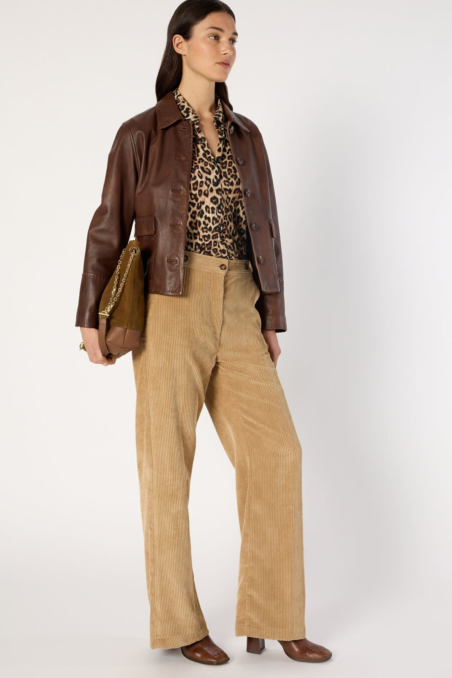 pantaloni larghi in velluto a coste - cass