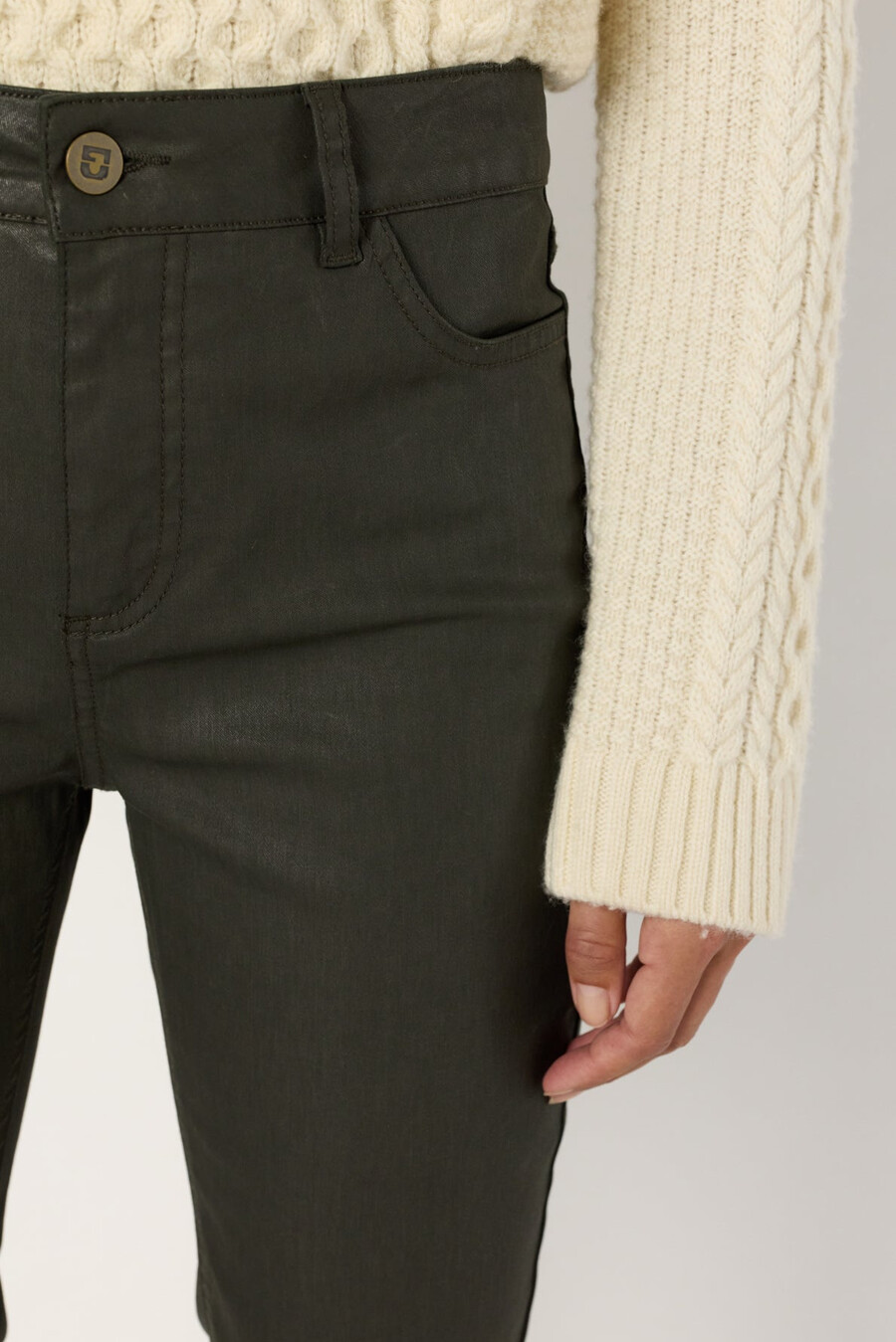 jeans dritti rivestiti - celine