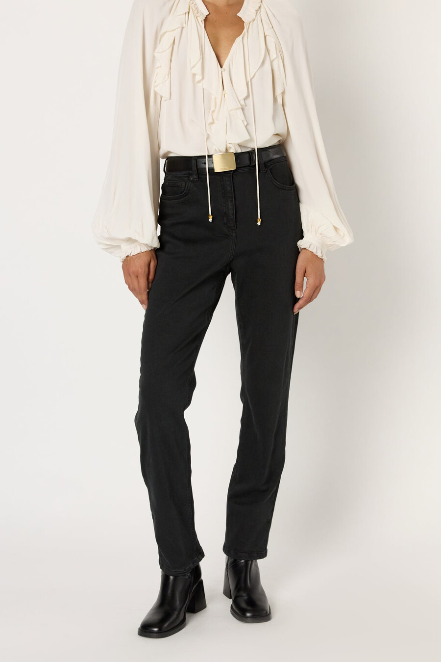 jeans neri dritti - carmen