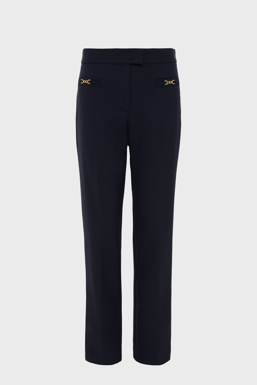 pantaloni dritti con morsetto color oro - callie