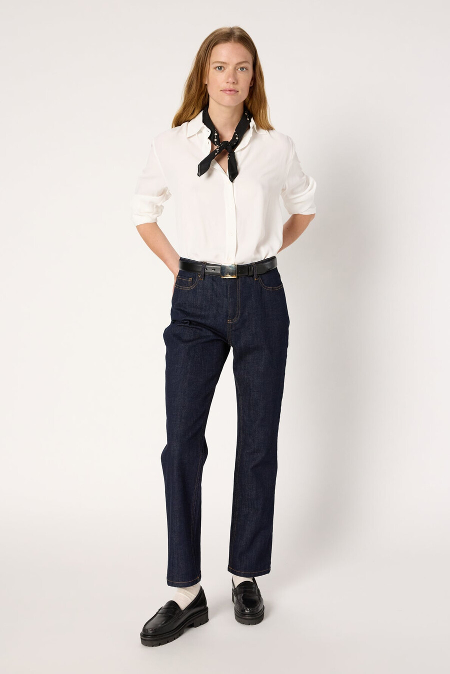 jeans dritti grezzi - cecilia