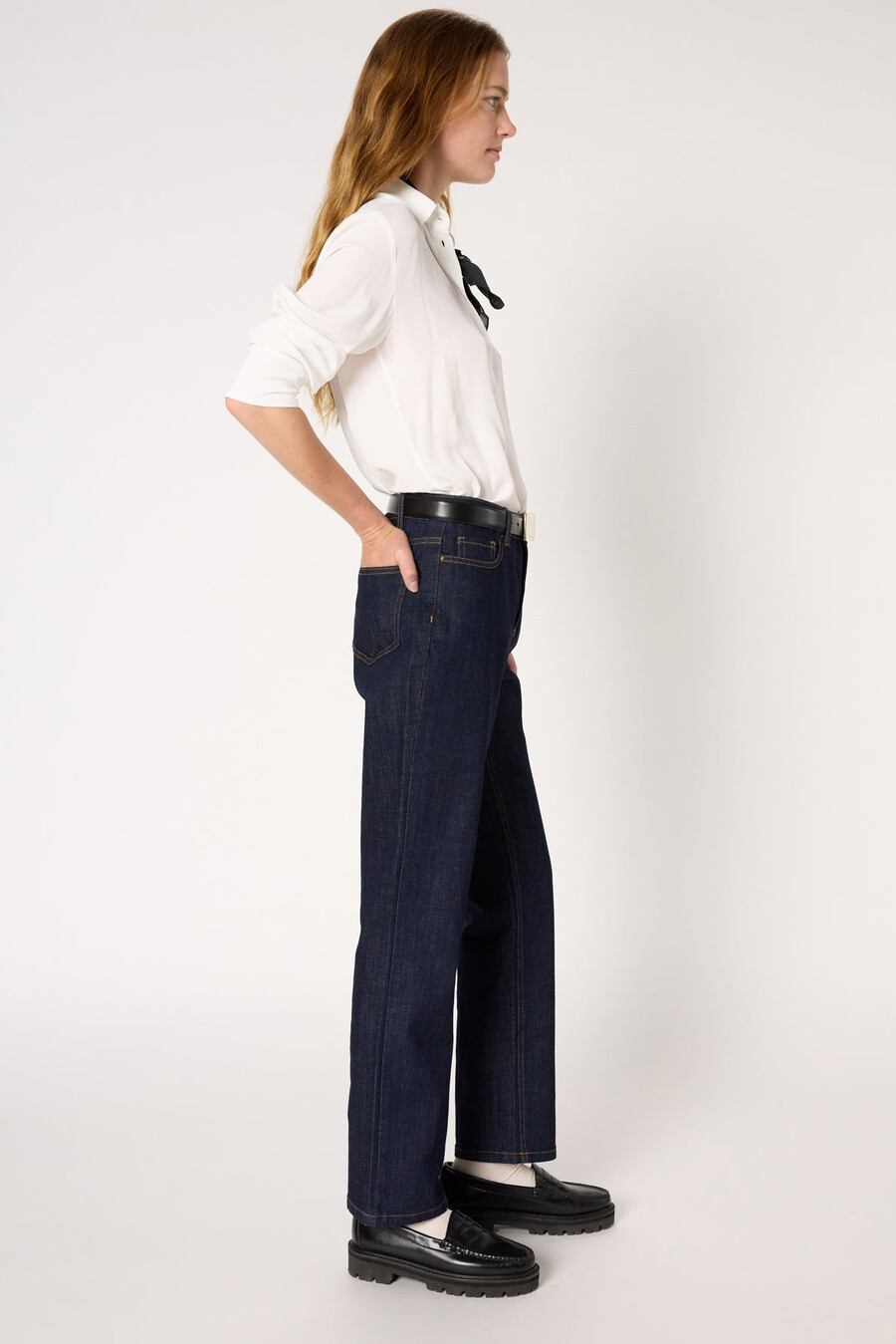 jeans dritti grezzi - cecilia