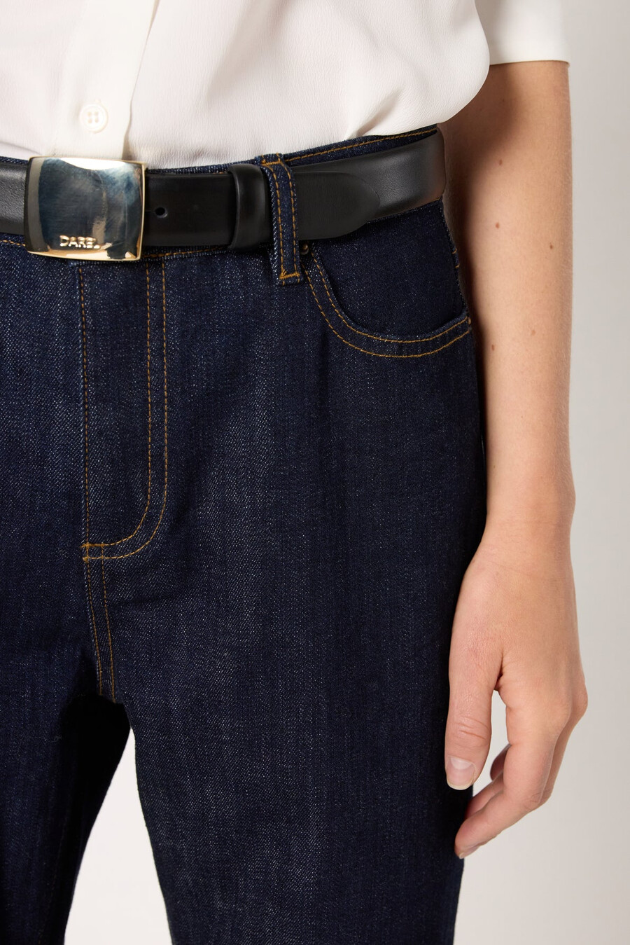 jeans dritti grezzi - cecilia