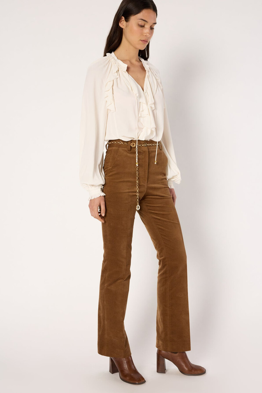 pantaloni in velluto twill - charlie