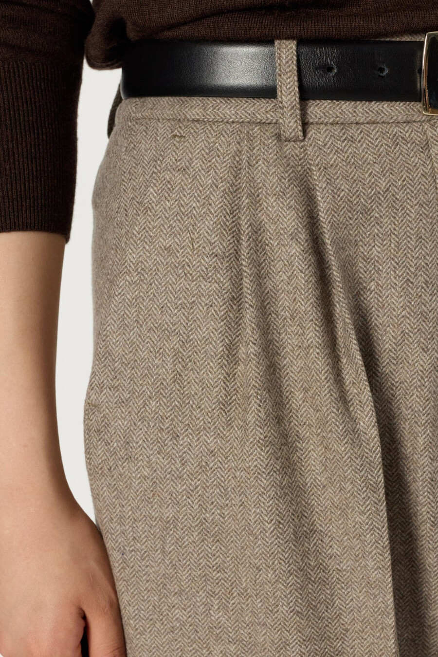 pantaloni larghi con pieghe - clara