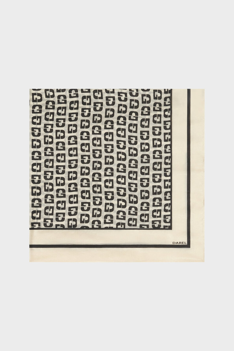 foulard in seta con monogrammi - ozanne