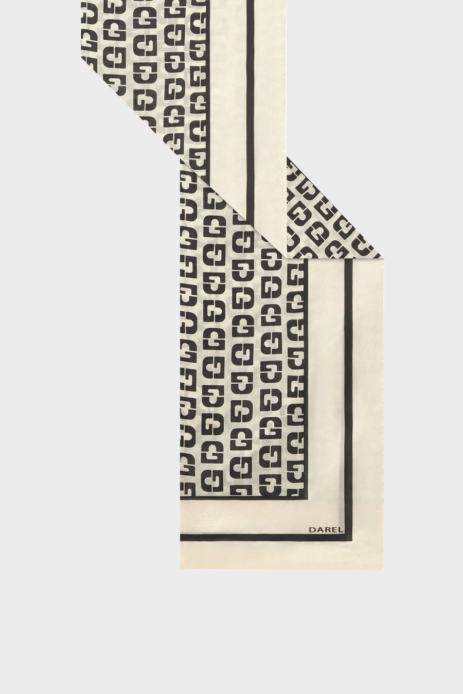 foulard in seta con monogrammi - ozanne