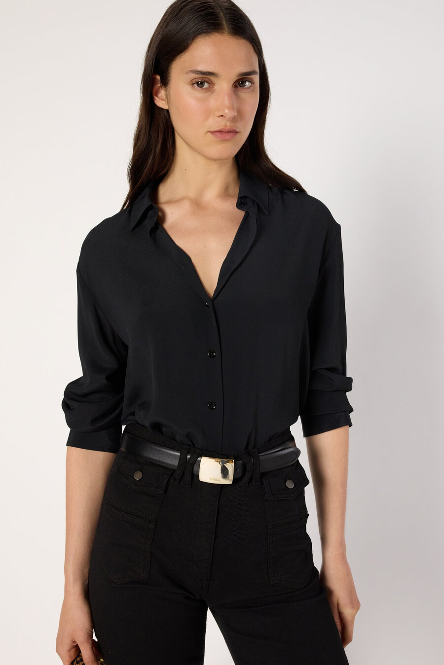 camicia nera morbida - beata