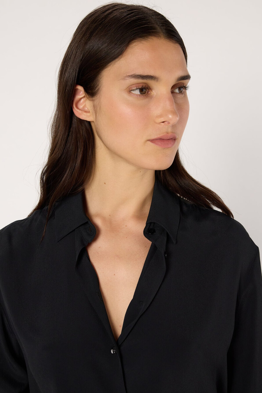 camicia nera morbida - beata
