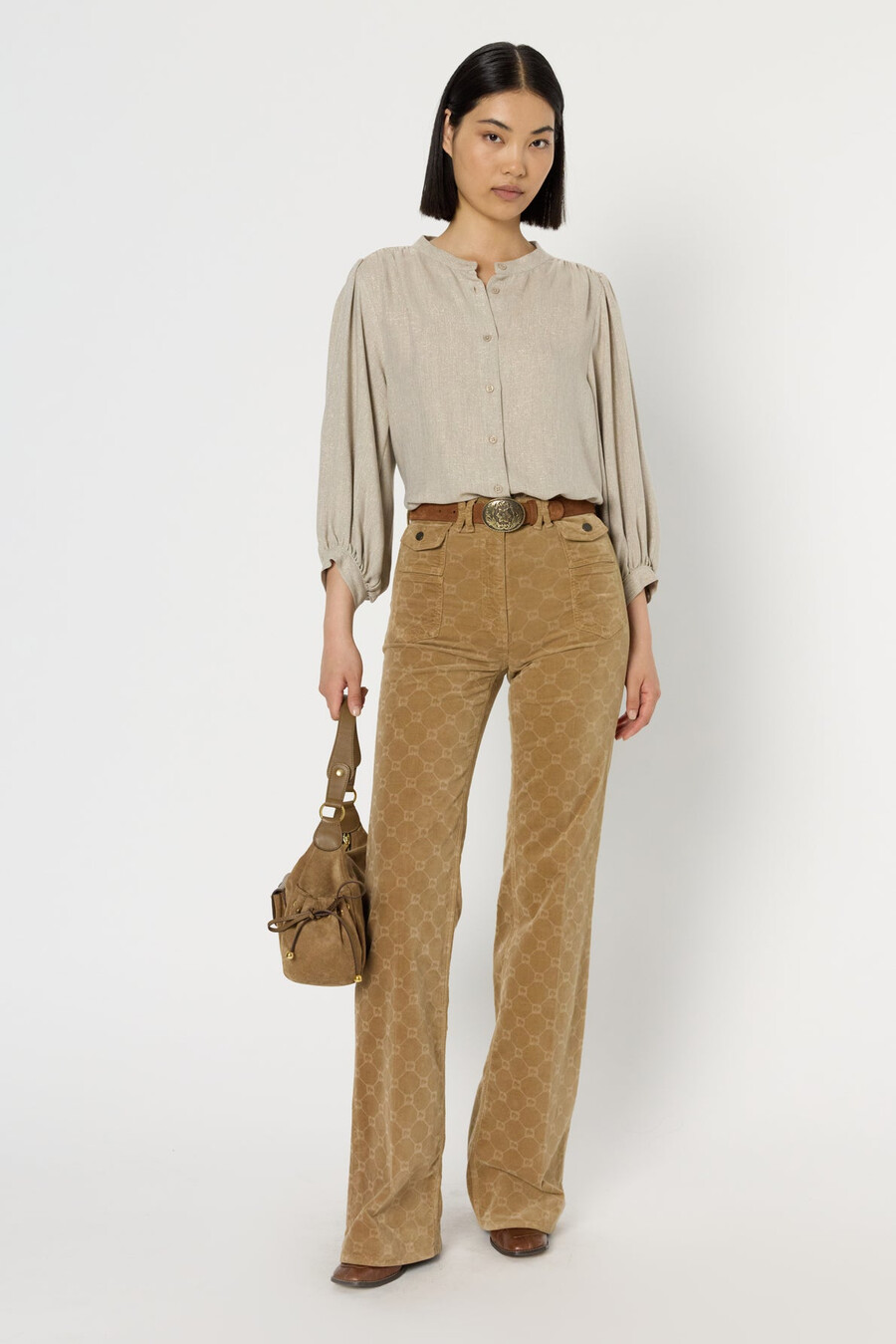 maglia girocollo con lurex - alana