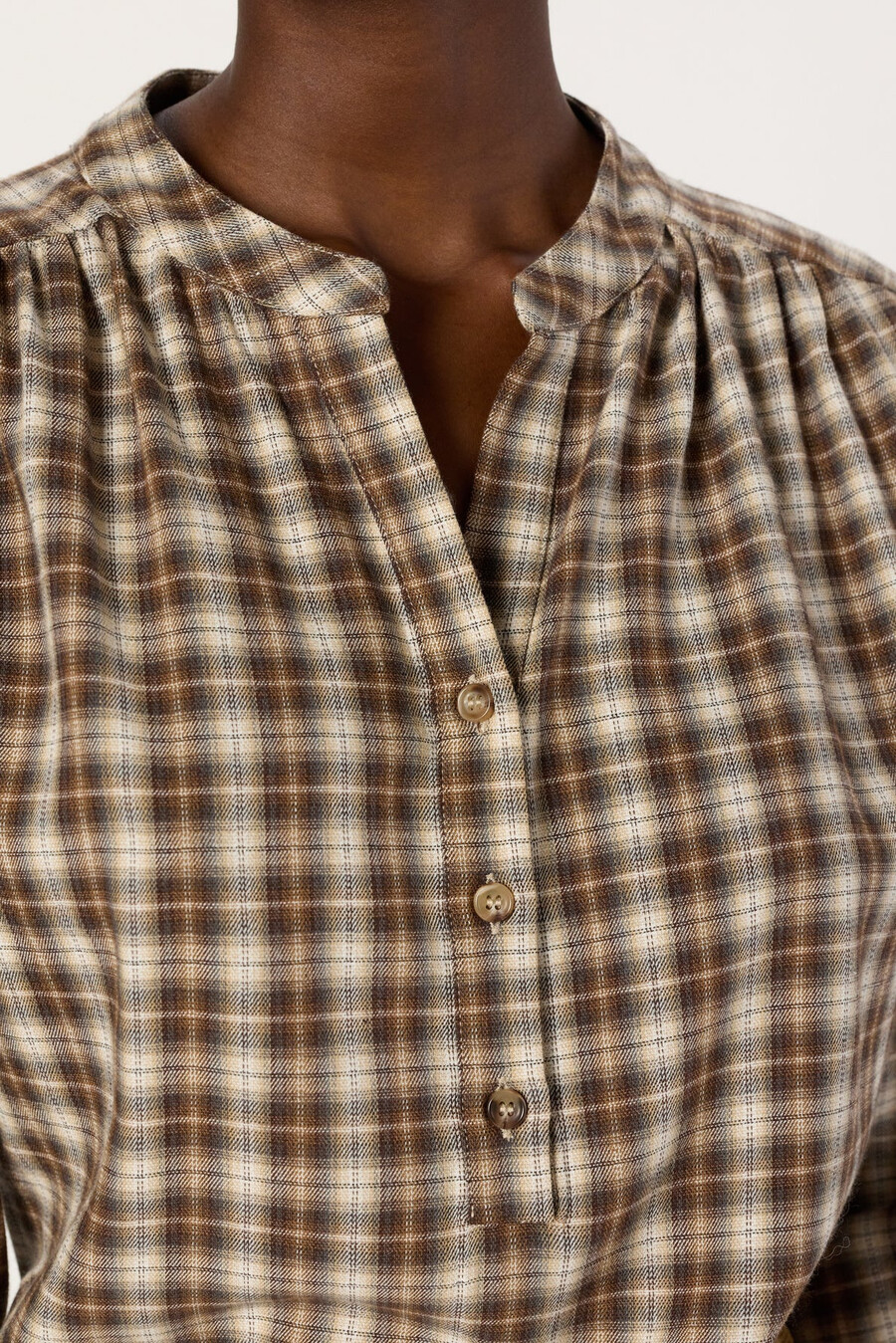 blusa a quadri - aline