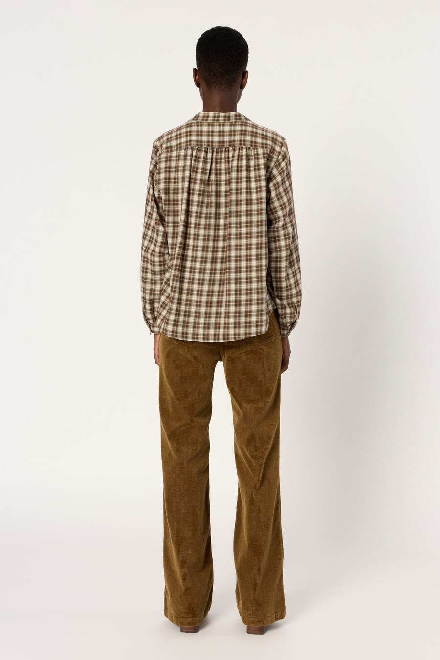 blusa a quadri - aline