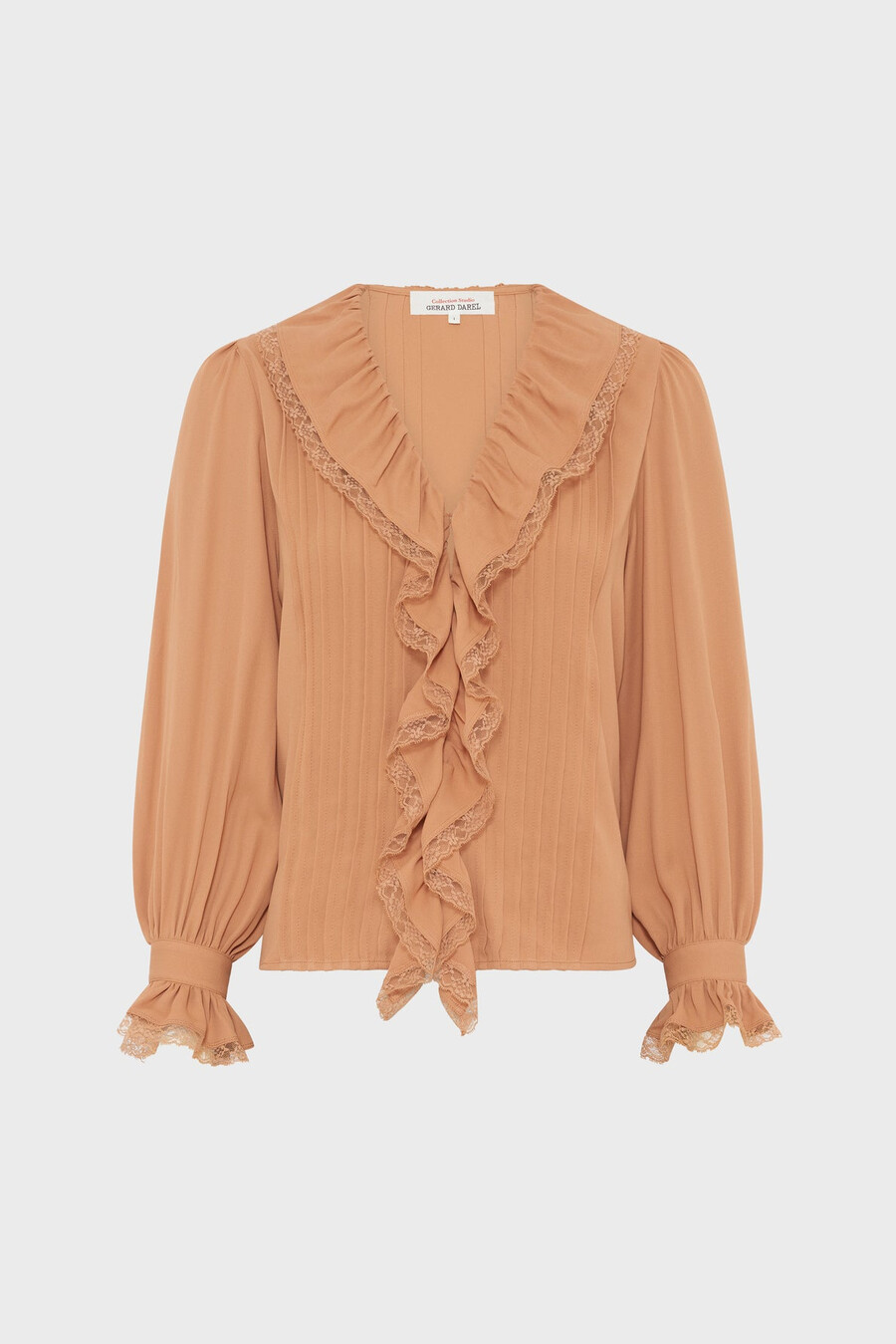 camicia in pizzo arricciato - annette