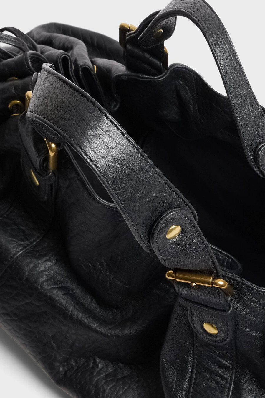 borsa a mano in pelle a bolle - 24h