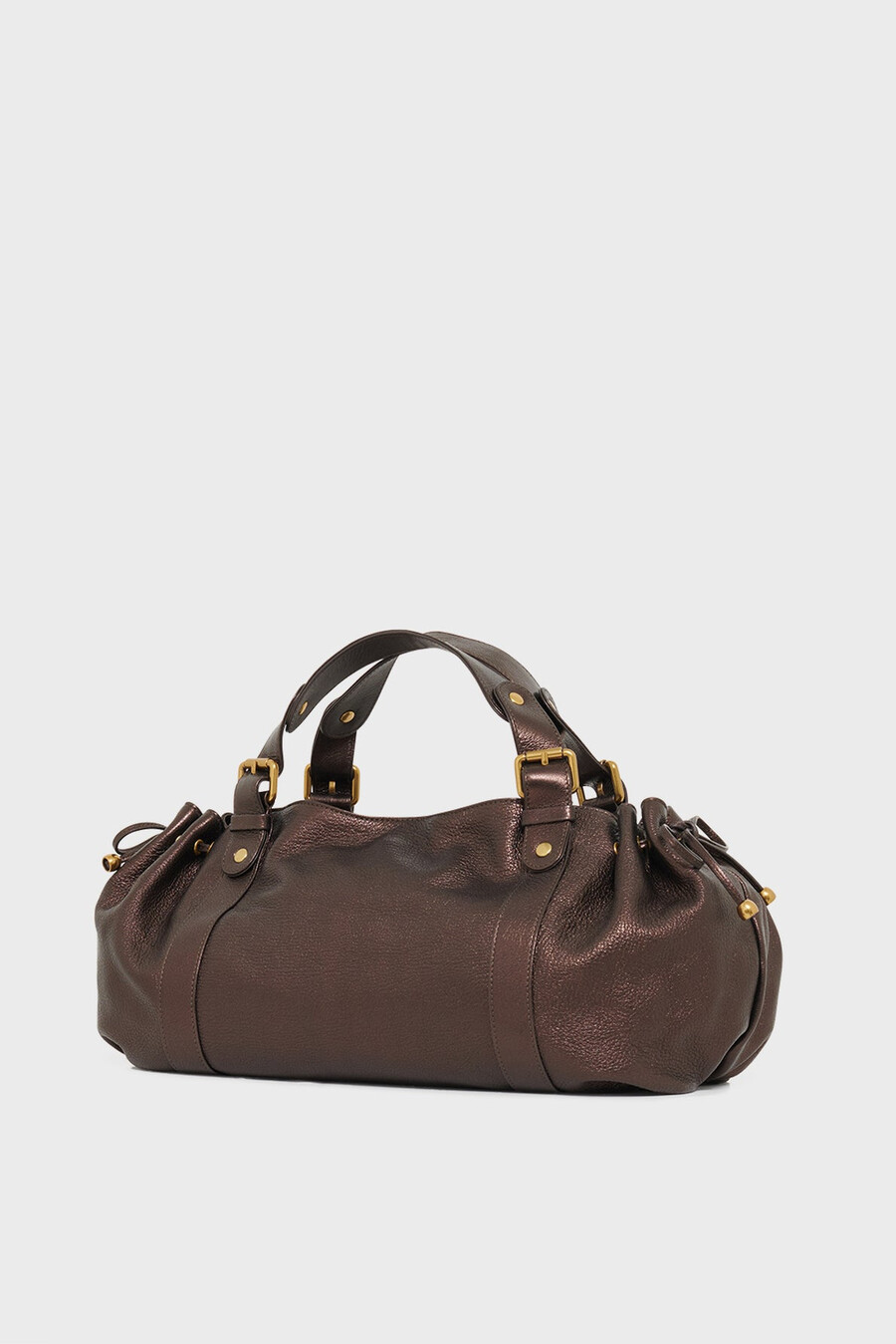 borsa a mano in pelle metallizzata - 24h