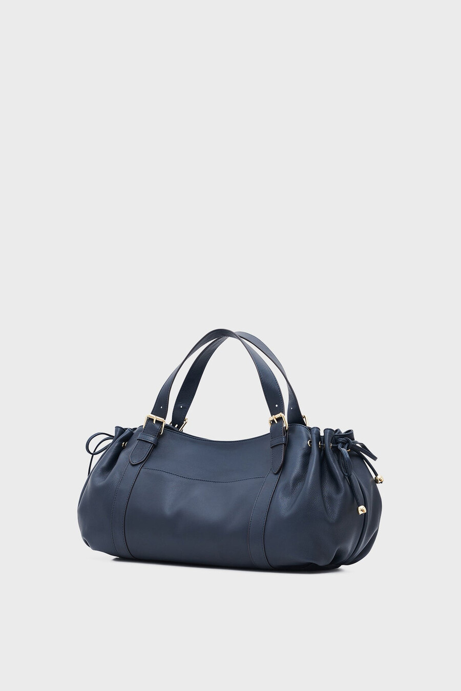 borsa a mano in pelle con tasca con zip - st germain