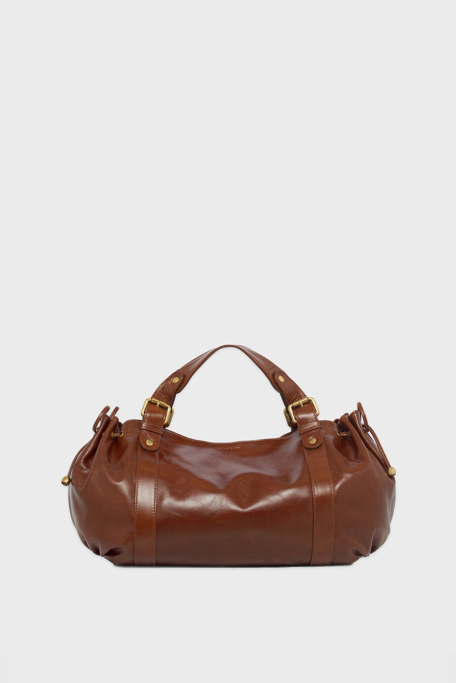 borsa a mano in pelle effetto stropicciato - 24h