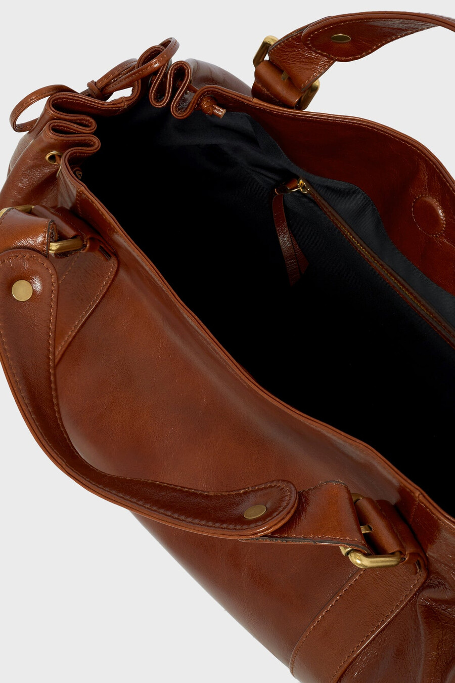 borsa a mano in pelle effetto stropicciato - 24h