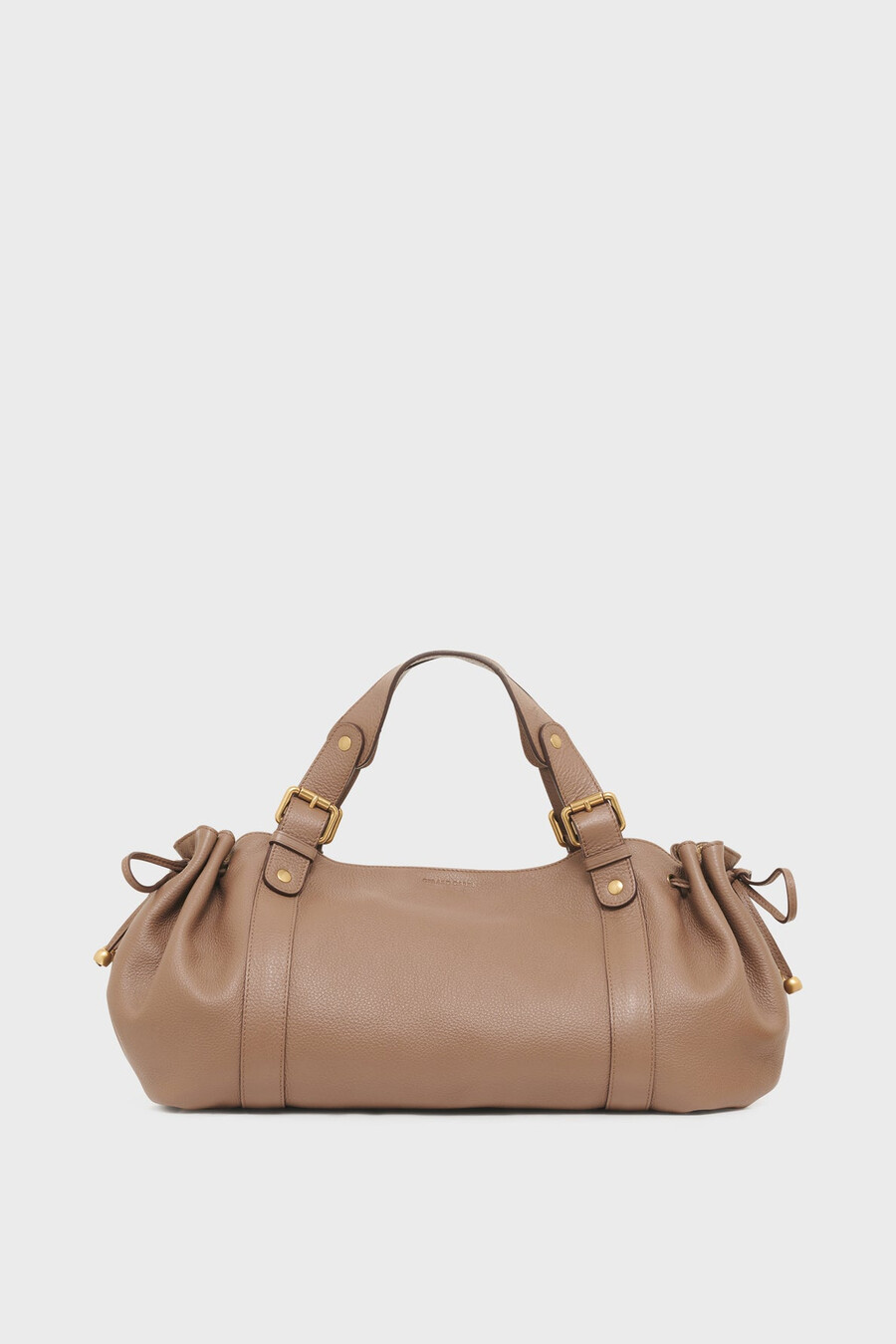 borsa a mano in pelle pieno fiore con interno metallizzato - 24h