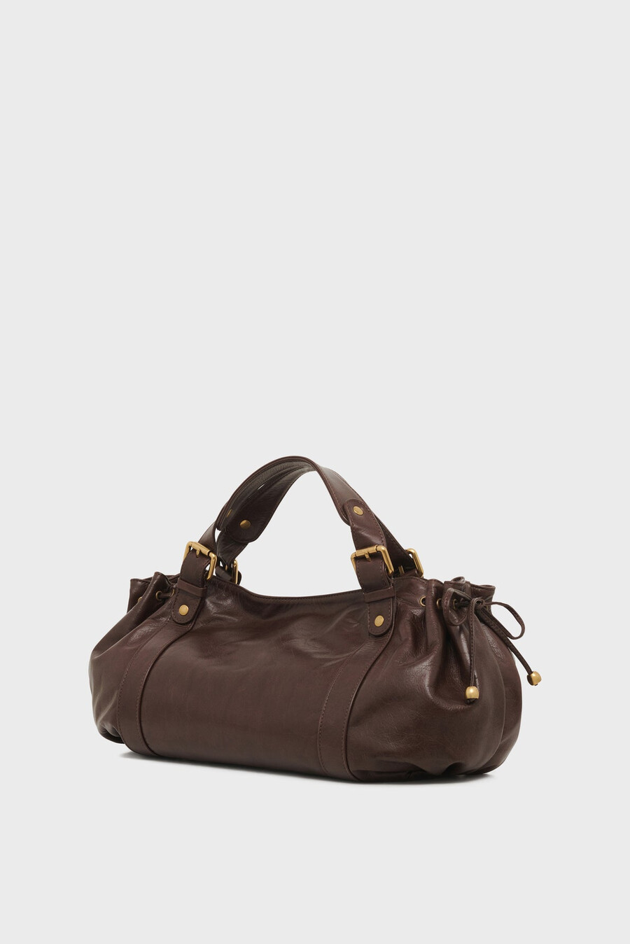 borsa in pelle stropicciata - 24h