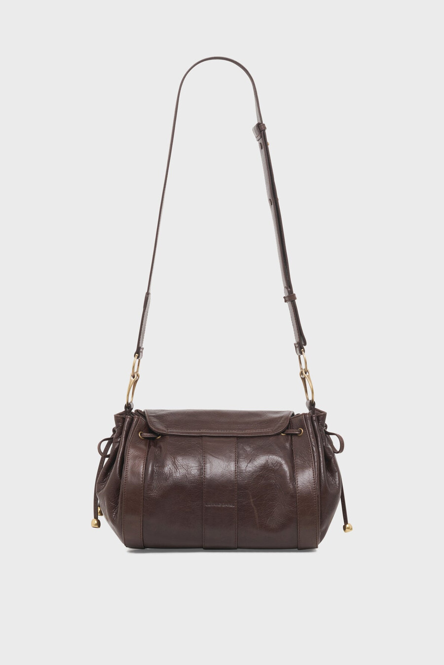 borsa in pelle stropicciata - besace 24