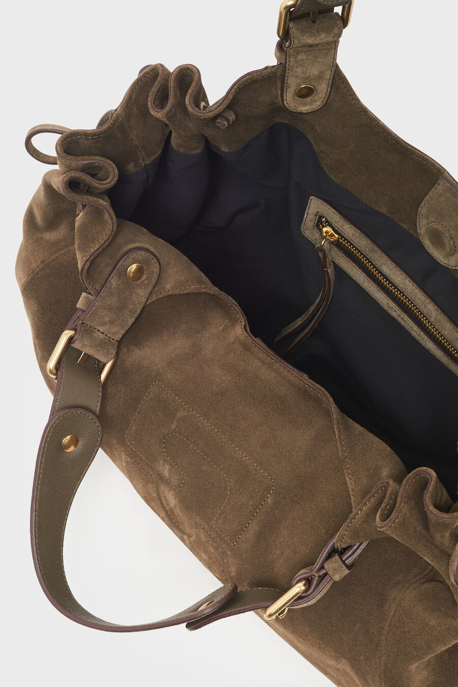 borsa a mano in pelle scamosciata - chiara gd