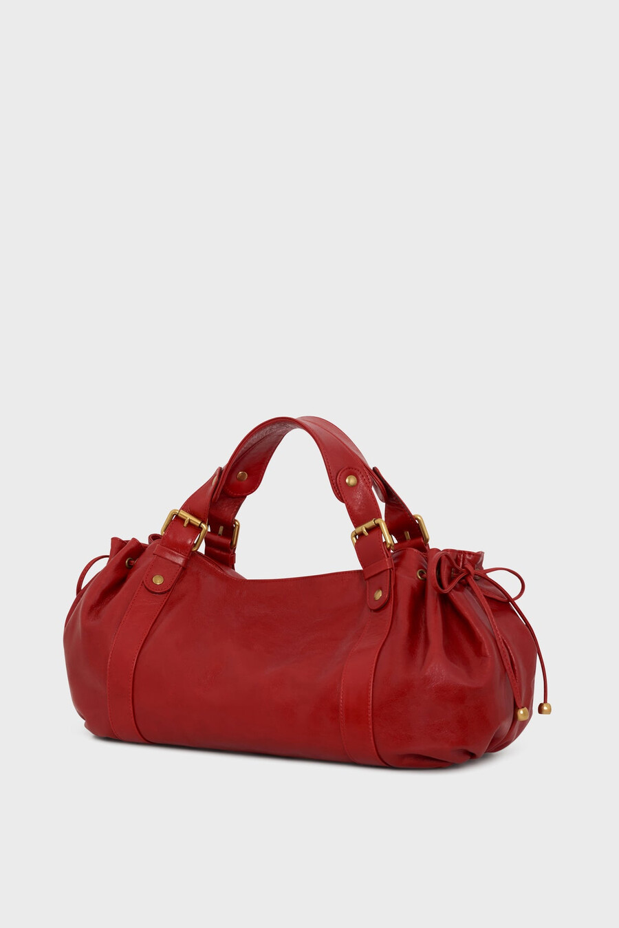 borsa a mano in pelle effetto stropicciato - 24h