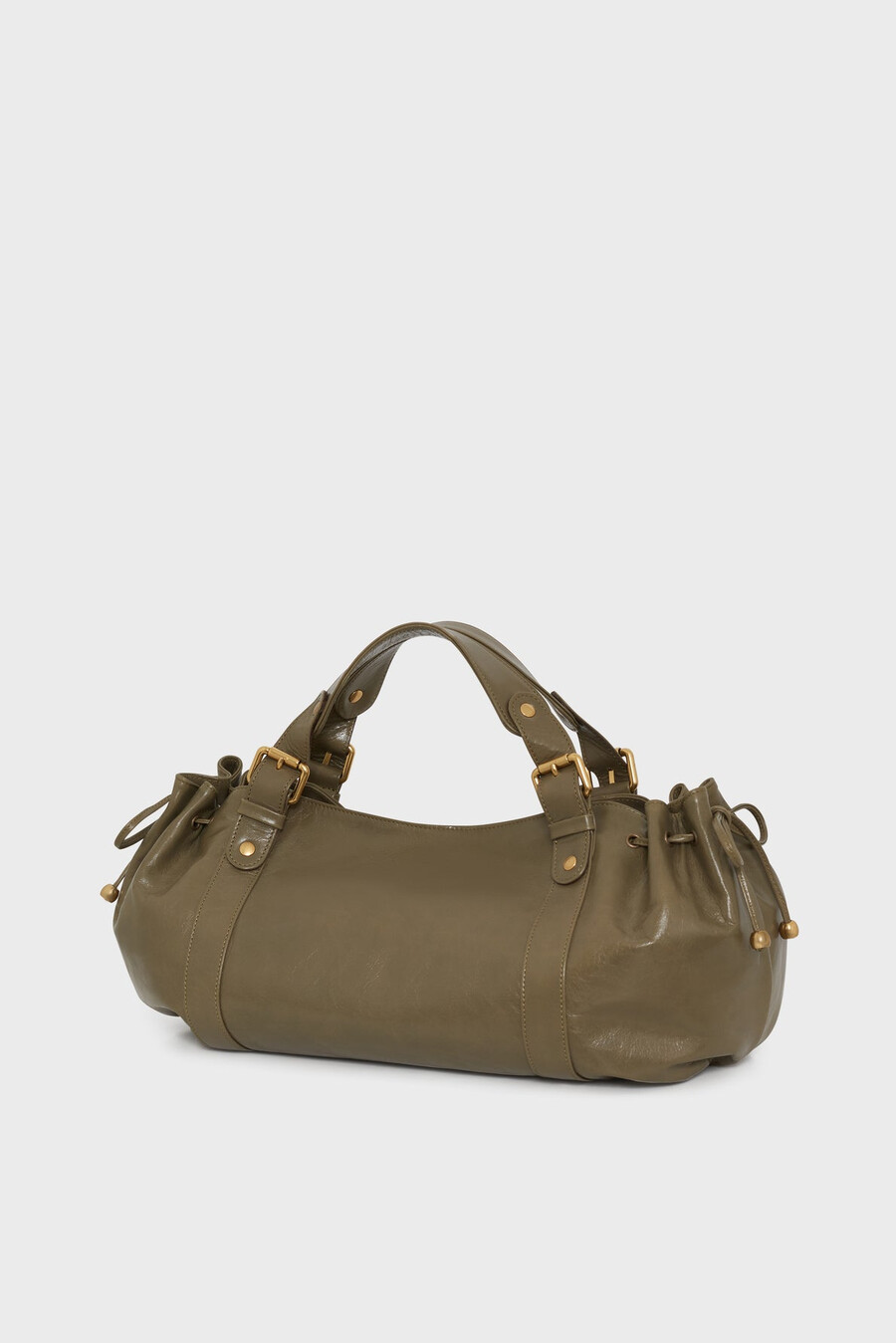 borsa a mano in pelle effetto stropicciato - 24h