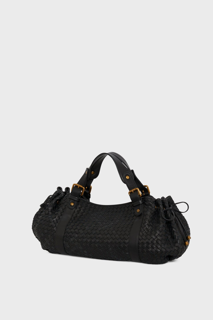borsa a mano in pelle intrecciata - 24h