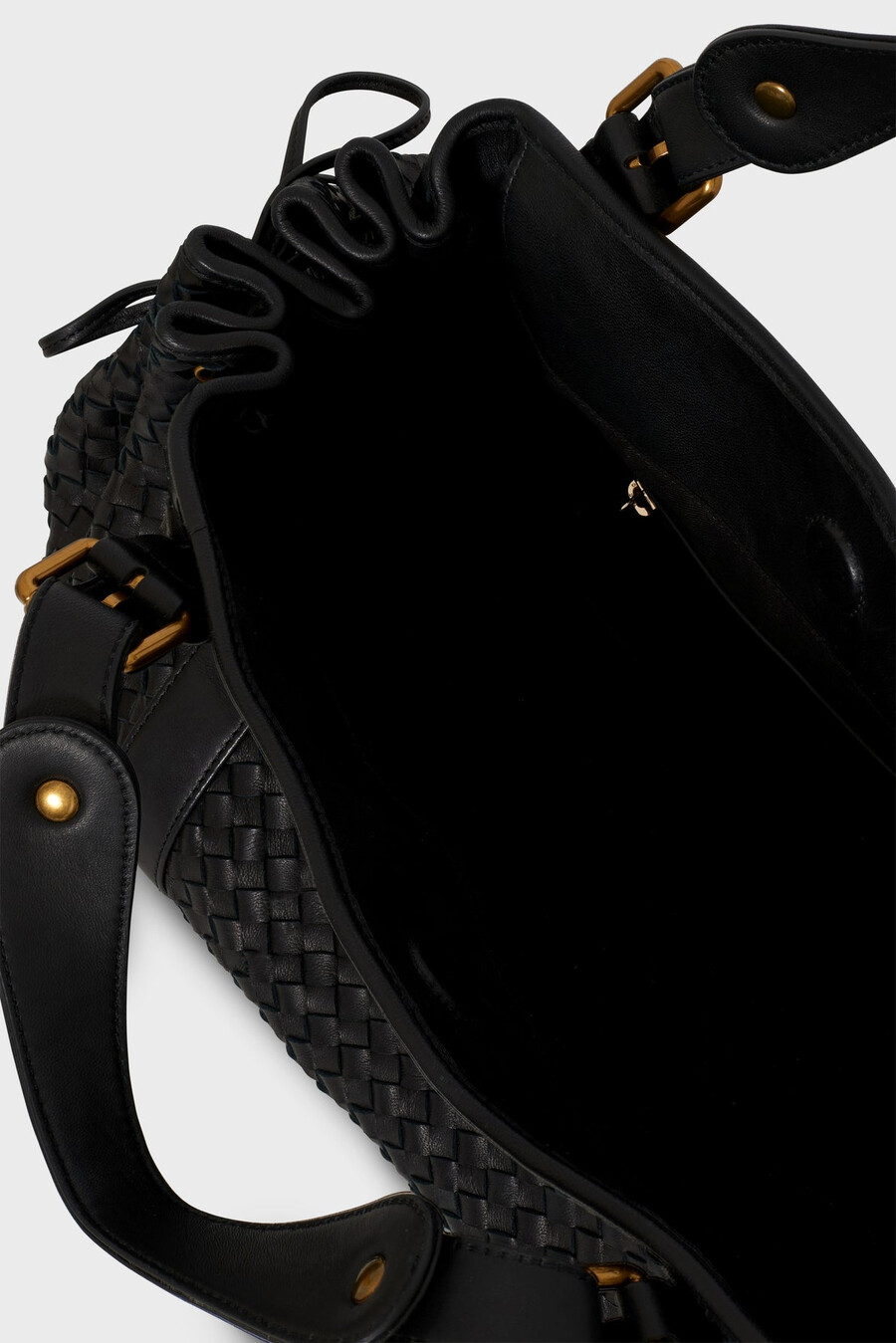 borsa a mano in pelle intrecciata - 24h