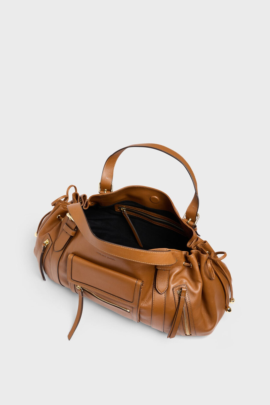 borsa a mano in pelle con tasca - st germain