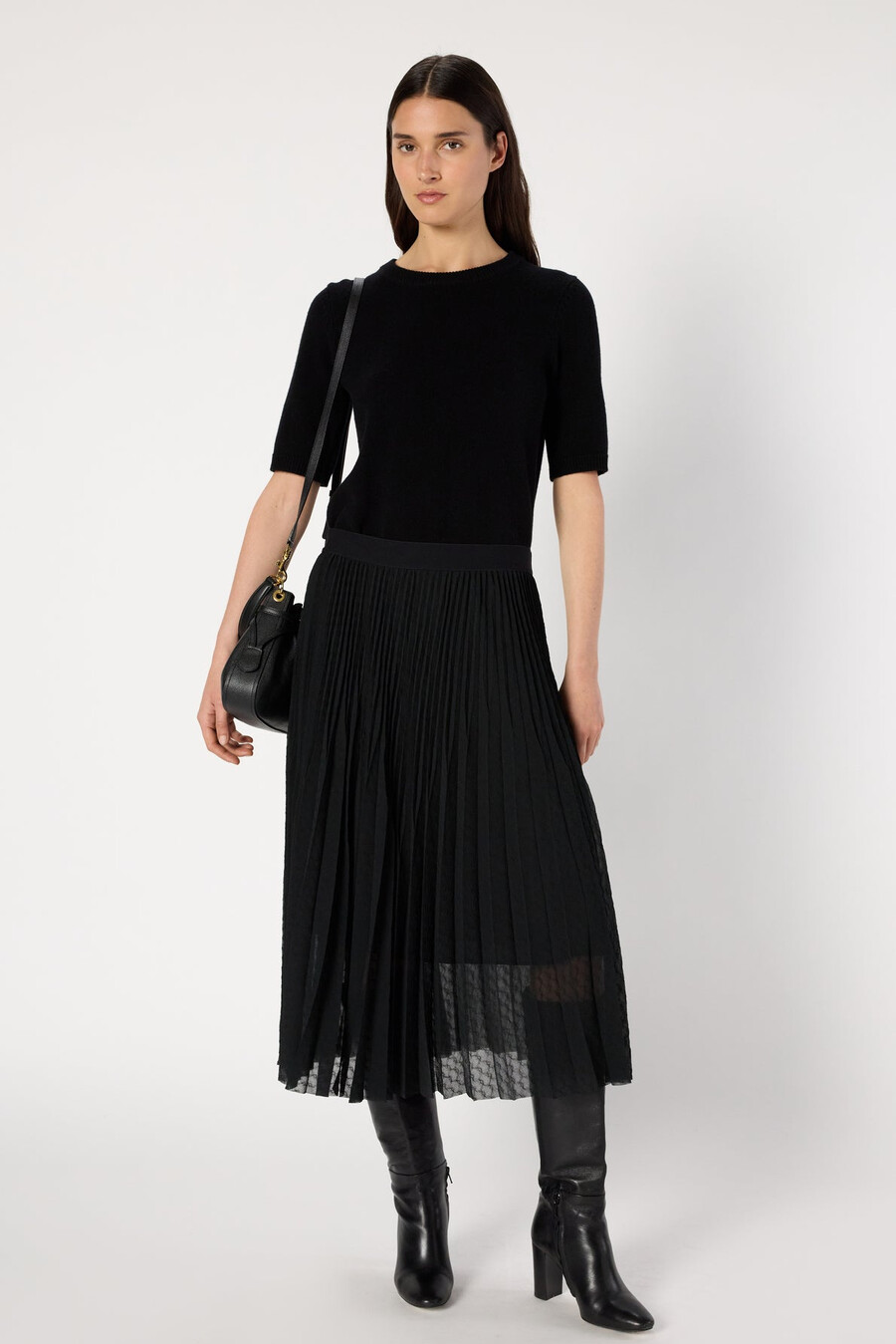 gonna jacquard plissettata - bilal