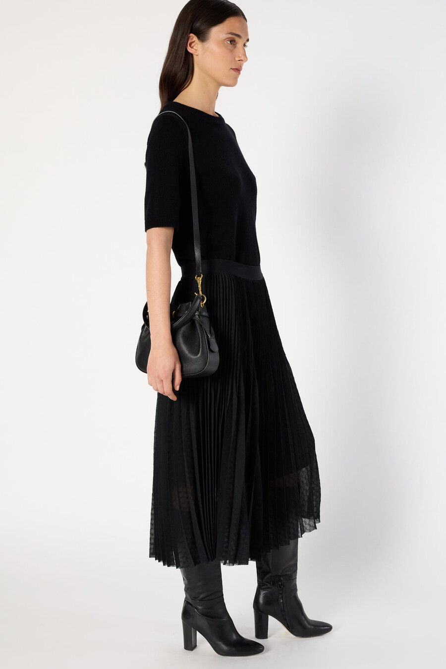 gonna jacquard plissettata - bilal