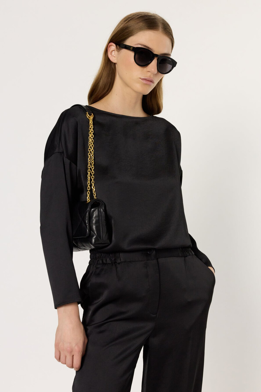 top in raso fluido - angele
