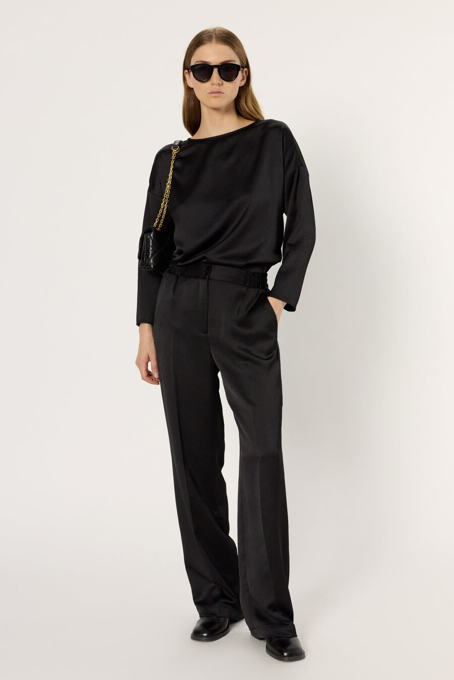 top in raso fluido - angele